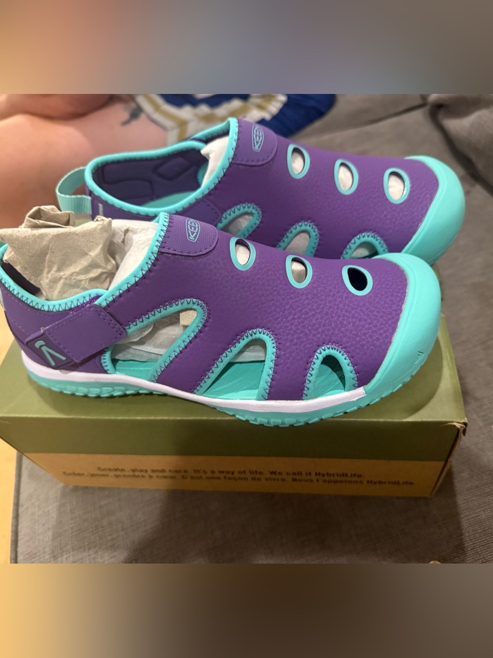 Keen Kids Water-Ready Sandals - Stingray C royal purple/cockatiel; size 6